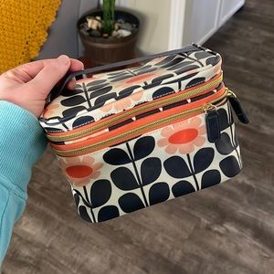 Floral Orla Kiely train case.